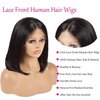 Bob Wig Human Hair Human Hair Wig 13x4 180% Density 10inch Lace Frontal Wigs Human Hair Glueless Wigs Human Hair Bob Wigs Human Hair for Black Woman