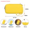 Elonbo Carrying Case Compatible with TaddToy 16 Bit Handheld Game Console for Kids Adults, Classic Retro Video Games Travel Storage Cover Bag, Portable Electronic Game Player Organizer Holder, Yellow