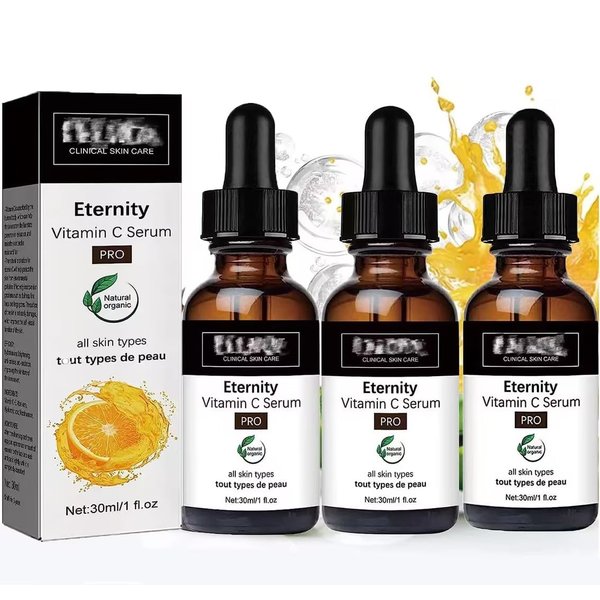 3PCS eternity vitamin c serum,Dark Spot Corrector Daily Face Serum，Vitamin C Serum for Face with Hyaluronic Acid