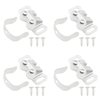 ZZLZX 4PCS Cabinet Spring Lock Clasp with 12 Screws Mobile Home Cabinet Door Latch with Double Wheel Ball Lock Door Bumpers Door Catch Locks for Mailboxes Travel Trailer Doors RVs Vanity Tables