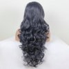 Yinuozhogntian YNZT-Female Long Wave Synthetic Lace Front Wigs for Daily Cosplay Party Use (TA-Gray)