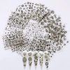 NAIL ANGEL 24 Sheets Nail Art Black Sticker Moon and Star Universal Flower Shapes Different Patterns Mix Sticker Sheets 10056