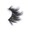 3D Mink 25mm False Eyelashes LASGOOS Siberian Luxurious Soft Cross Thick Very Long Wedding Dram Party 5 Pairs Fake Eye Lashes (E89-5)