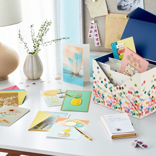 Hallmark All Occasion Handmade Boxed Set of Assorted Greeting Cards with Card Organizer (Pack of 24)—Birthday, Baby, Wedding, Sympathy, Thinking of You, Thank You, Blank