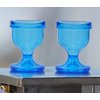 AYUSHYA HEALTH BlueCOLOR Eye Wash Cups with Storage Container- Eye Cups for Eye wash Shaped Rim for Eye Rinse, Cleansing, Remove Dust, Makeup & Irritants- Eye wash kit Set of 2 Eye Cup