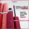 L'Oreal Paris Infallible Matte Resistance Liquid Lipstick, up to 16 Hour Wear, Wine Not 500, 0.17 Fl Oz