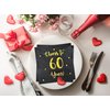 Cheers to 60 Years Cocktail Napkins | Happy 60th Birthday Decorations for Men and Women and Wedding Anniversary Party Decorations | 50-Pack 3-Ply Napkins | 5 x 5 inch folded (Black)