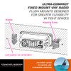 Standard STD-MMB-84 Flush Mount Kit for Most Standard Fixed Mount VHF Radios