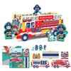 Fire Truck Puzzle for Kids | 9 Piece Puzzles for Kids Ages 3-5 | EVA Foam Puzzle fire Truck Toys for 3+ Year Old Boys and Girls | Preschool Puzzle Travel Toys for Kids