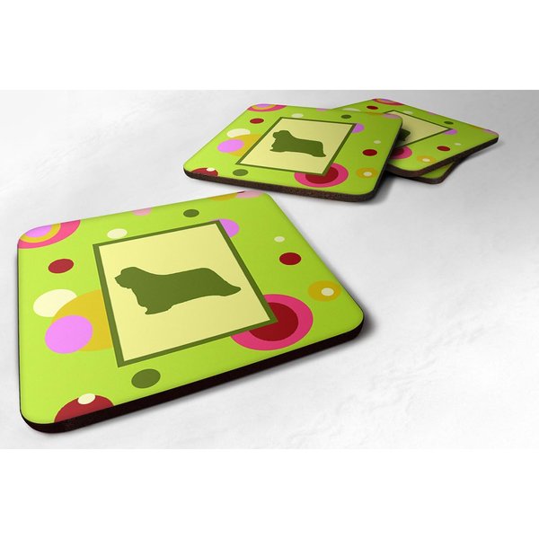 Bearded Collie Foam Coaster Set of 4