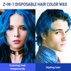 SOVONCARE Instant Hair Color Wax, Blue Temporary Color Hair Wax Natural Hairstyle Cream Mud for Men & Women Christmas Cosplay Date 7.06 oz (Blue)