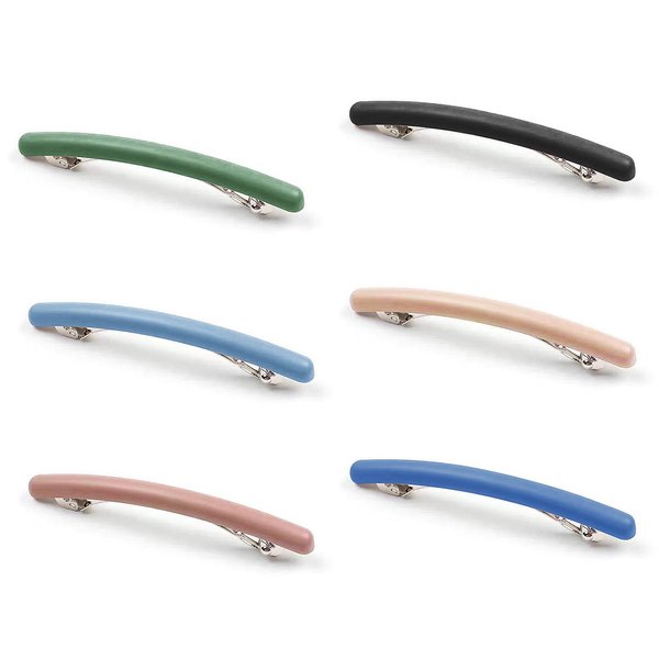 6 Pcs Hair Barrettes - French Hair Barrettes Clips for Women Thin Hairs No Slip Flat Hair Clip Hair Pins Claw Clasps Hair Styling Accessories for Short Medium Long Hair