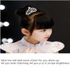 Princess Tiara Comb, 2PCS Mini Crown Rhinestone Hair Comb, Flower Girls Crystal Rhinestone Crown Hair Comb Hair Accessories(silver)