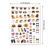 WIRESTER 8 Sheets of Nail Art Stickers Decals, Self-Adhesive Nail Decals for Women Kids Girls Nails Decorations - Dogs (Cute Dog Face, Lovely Dog, Dog Paws, Bones, Woof, Heart)
