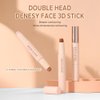 Double head contour stick, Highlight & Contour Bronzer Stick, durable and waterproof contour stick set, facial makeup contour face cream (03#Bronzer contour and glow sticks) ﻿