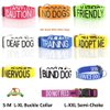 DEAF DOG White Color Coded 2 4 6 Foot Padded Dog Leash (No/Limited Hearing) PREVENTS Accidents By Warning Others of Your Dog in Advance (Standard Leash)