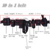 Lsgoodcare Multifunction Police Security Guard Military Tactical Duty Utility Waist Belt, Black 10 in 1 600D Nylon Adjustable Modular Equipment Law Enforcement Outdoor Duty Belts