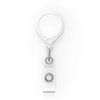 KEY-BAK MINI-BAK Retractable Badge Holder with 36" Nylon Cord, Swivel Bulldog Clip, Whit