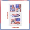 18 Sheets 4th of July Temporary Tattoos, USA Independence Day Tattoo Stickers Waterproof Fourth of July Body Art Tattoo Stickers American flag Face Tattoos for Patriotic Party Favors Supplies