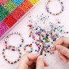 OUTUXED 7200pcs Seed Beads for Friendship Bracelet Kit, 4mm Glass Bracelet Beads Kit and 300pcs Letter Beads for Jewelry Making, Necklaces, Craft Gifts