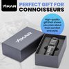 XIKAR Tactical Single-Jet Lighter, Gunmetal - Powerful Flame for Cigars, Rugged Design with Cigar Rest, Pocket Clip, EZ-View Fuel Window and Adjustable Flame Height - Ideal for Outdoor Use
