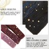 6 Pcs Bling Headbands for Women Bling Boho Headbands Sequin Headband Wide African Head Wrap Stretchy Hair Bands Boho Turban Elastic Yoga Running Sport Hair African Bling Hair Accessories