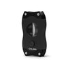 Colibri Premium V-Cut Cigar Cutter - Ergonomic Stainless Steel Spring-Loaded Blade, Ideal for up to 60+ Ring Gauge - Gift for Cigar Enthusiasts (Black)