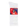 3 Pairs of Non-Skid Diabetic Crew Socks, Non Binding Top Therapeutic Cotton Gripper Socks (White, Size: 9-11)