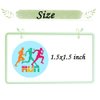 Atsmoicy 500 Pieces Running Party Decorations Labels Roll Stickers-Running Run Marathon Cross Country Sport Theme Birthday Supplies Favors Decals
