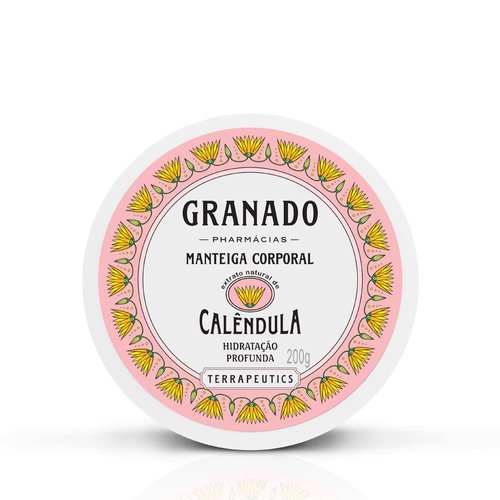 Granado - Linha Terrapeutics - Manteiga Corporal Hidratacao Profunda Calendula 200 Gr - (Terrapeutics Collection - Pot Marigold Deep Moiturizing Body Butter Net 7.05 Oz)