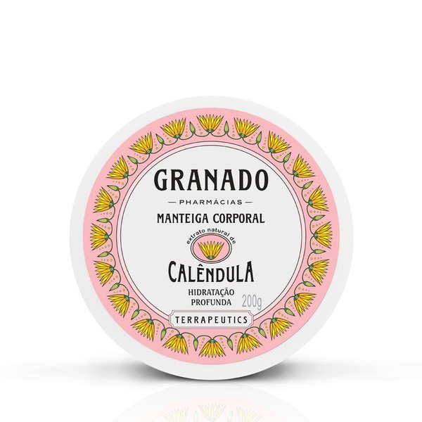 Granado - Linha Terrapeutics - Manteiga Corporal Hidratacao Profunda Calendula 200 Gr - (Terrapeutics Collection - Pot Marigold Deep Moiturizing Body Butter Net 7.05 Oz)