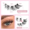 10 Pairs Lashes False Eyelashes Natural Look Cat Eye Wispy Manga Lashes Mink Lashes Fluffy Eye Lashes Pack Clear Lash Band Fake Eyelashes