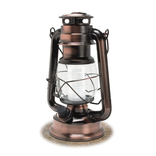 Northpoint 190462 12 LED Vintage Style Outdoor Lighting Lantern for Multi Purpose Use, 150 Lumens, Copper