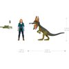 Mattel Jurassic World Dominion Human and Dino Pack, Claire & Dilophosaurus Action Figure Toys and Accessories