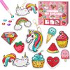 TOY Life Diamond Art Kits Kids with Keychains Painting Diamond Kits for Kids Gem Art Diamond Kids Painting, Gem Diamond Art and Crafts for Girls Age 8-12 Diamonds Gem Art Kits Unicorn Painting Kit