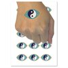 Yin Yang Spiritual Eye Temporary Tattoo Water Resistant Fake Body Art Set Collection - 15 2" Tattoos (1 Sheet)