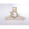 Generic Gold metal and pearl crystal solar planet and star hair claw clip for medium