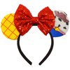 ZHENNAN Mouse Ears Headbands for Women, Glitter Woody Hat Bows Ears Headbands, Cute Woody Costume Cartoon Themed Events Birthday Party Decorations Hair Accessoires
