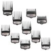 Metal Hair Clipper Guards Guide Combs,From 1/16inch to 1inch(1.5-25mm),Compatible For Wahl Professional Clippers/Trimmer(Black 10 pack)
