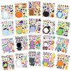 JOYIN 20 Pcs Make-a-face Sticker Sheets Make Your Own Halloween Characters Mix and Match Sticker Sheets, Bonus with Coloring Sheets, 10 Scratch Cards, 8 Sticker Sheets, Halloween Party Favor Supplies