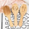Personalized Bamboo Brushes for Women Custom Name Hair Brush Bridesmaid Hairbrush Detangling Brush For Curly Hair Thick Hair Birthday Gift for Wife Mom Grandma Friends Sister Her