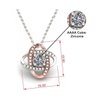 Fancy Wife Love Knot Rose Gold Necklace, I Wish Your Heart to Always be Filled with, Reusable Gifts for Wife, Christmas, New Years, Valentines Day, Mothers Day, Anniversaries