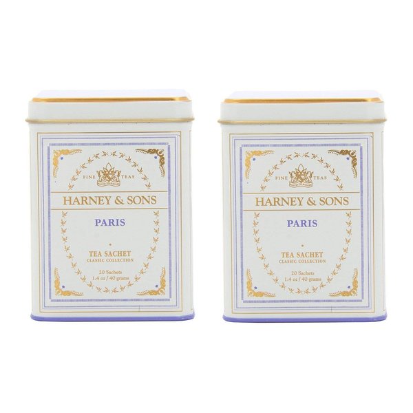 Harney & Sons Black Tea, Paris, 20 Sachets (Pack of 2)