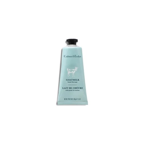 Crabtree & Evelyn Goat Milk Hand Therapy Cream, 3.5 oz - Moisturizer for Dry Skin