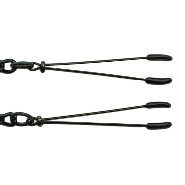 Black Tweezer Clamp W/Link Chain
