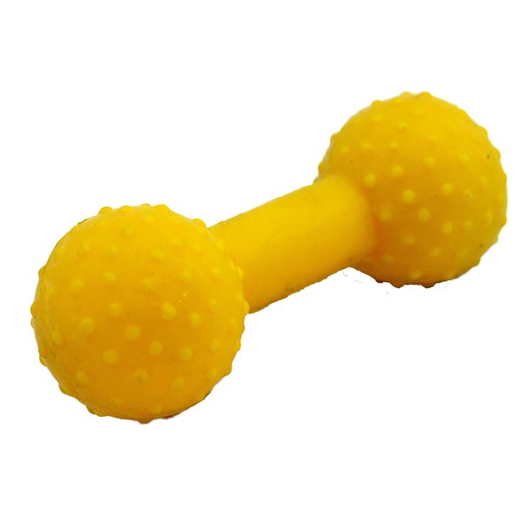 Amazing Pet Products Latex Dog Toy, 4.25-Inch, Dumbbell
