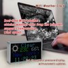 Vastarry Real-Time Crypto Ticker Bitcoin Stock Ticker Monitor Display Digital Clock Weather, Temperature, Humidity, 64 * 32 Pixel Screen