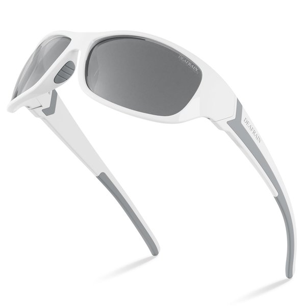 DEAFRAIN Polarized Sports Sunglasses for Men Women Sun Glasses Shades for Fishing Driving Cycling Running
