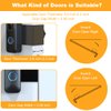 Blink Doorbell Mount, Anti-Theft Blink Video Doorbell Door Mount Bracket No Drilling, Not Block Doorbell Motion Sensor, Easy to Install, Fit for Blink Doorbell Camera (Black)