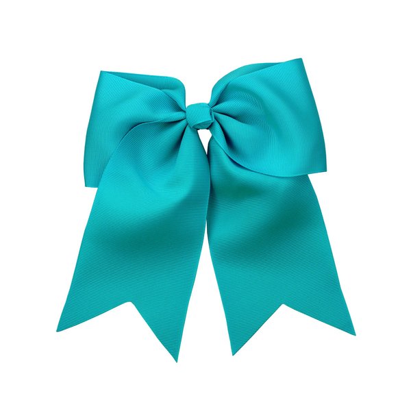NYFASHION101 Women's Girls' Smooth Grosgrain Ribbon Bow Alligator Clip, Turquoise